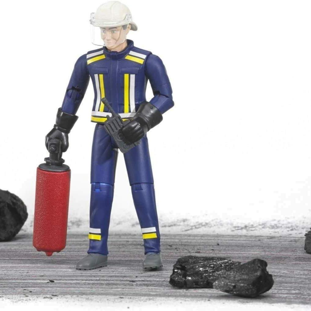 BRUDER Figuras de colección Figura hombre bombero con accesorios - BRUDER BRU60100