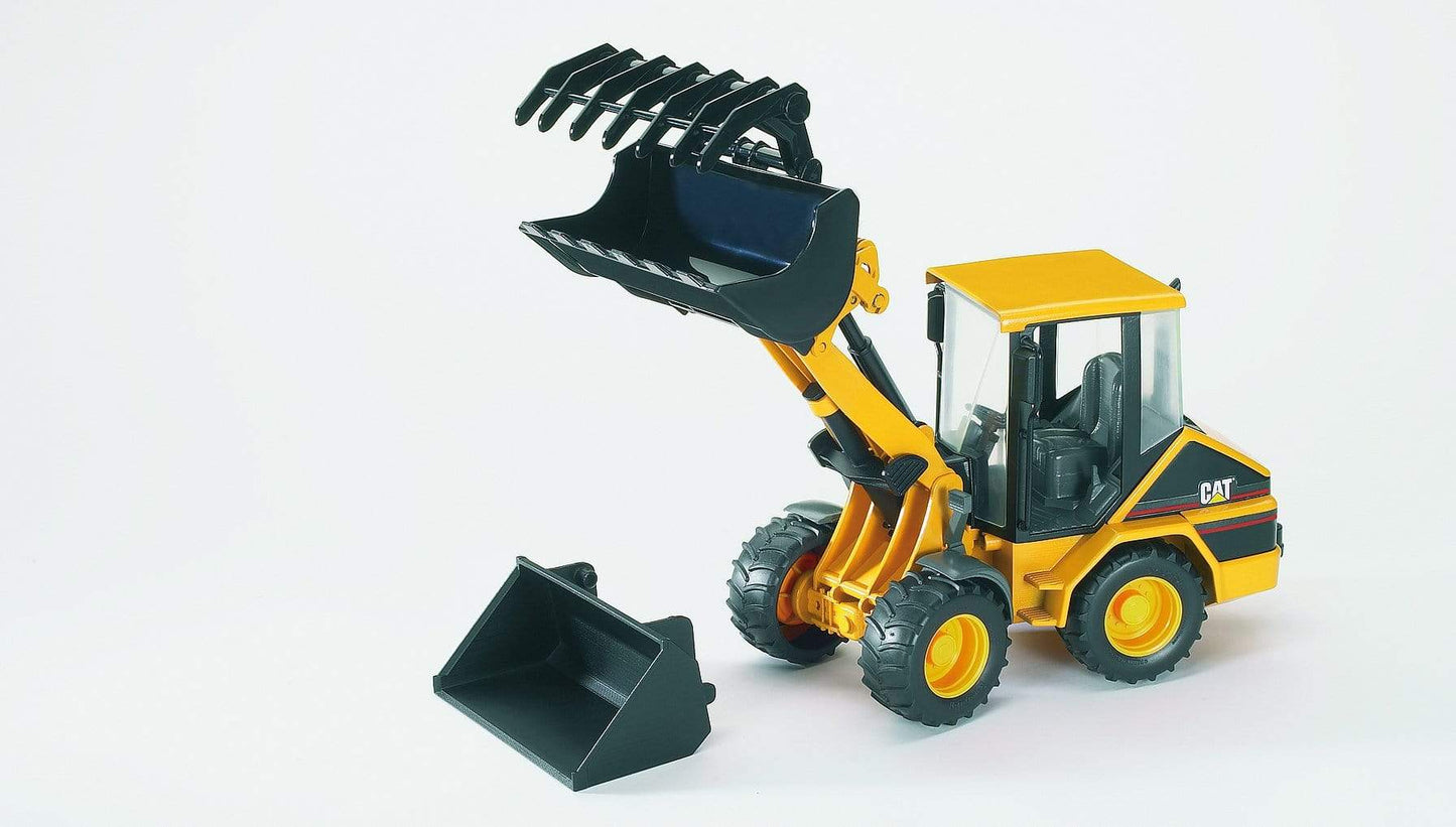 BRUDER Transportes Cargadora sobre ruedas articulada compacta CAT 02441- Escala 1:16- BRUDER BRU02441