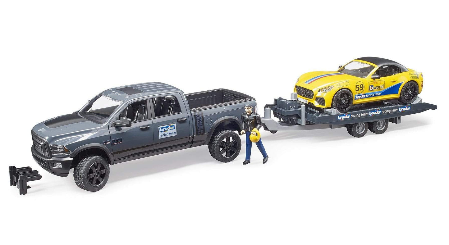 BRUDER Transportes RAM Power Wagon y descapotable del equipo BRUDER 02504- Escala 1:16- BRUDER BRU02504
