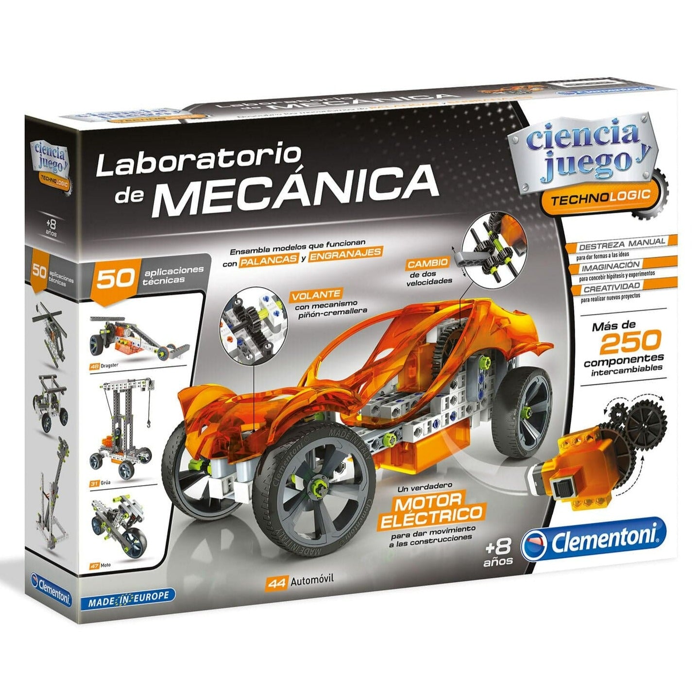 CLEMENTONI Juegos de Ciencia Auto Eléctrico Armable 55125