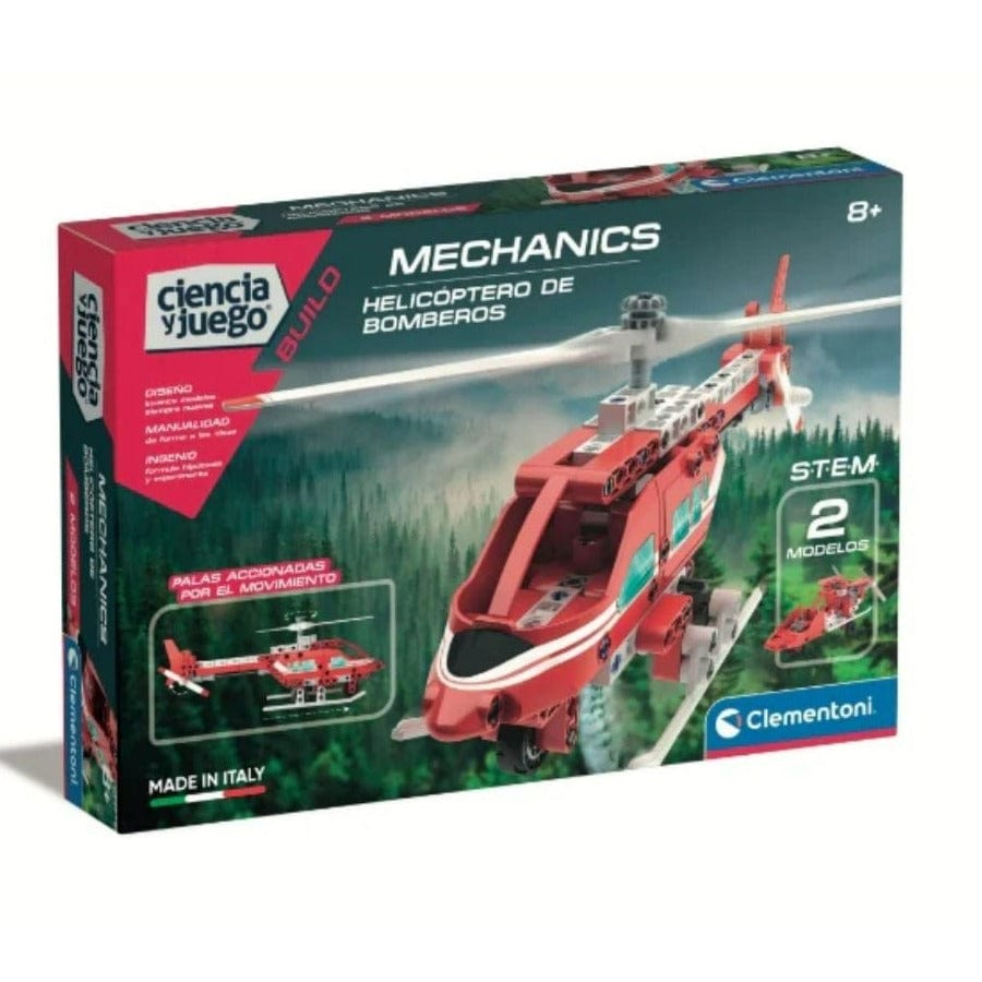 CLEMENTONI Juegos de Ciencia Helicóptero de Bombero Armable 55437