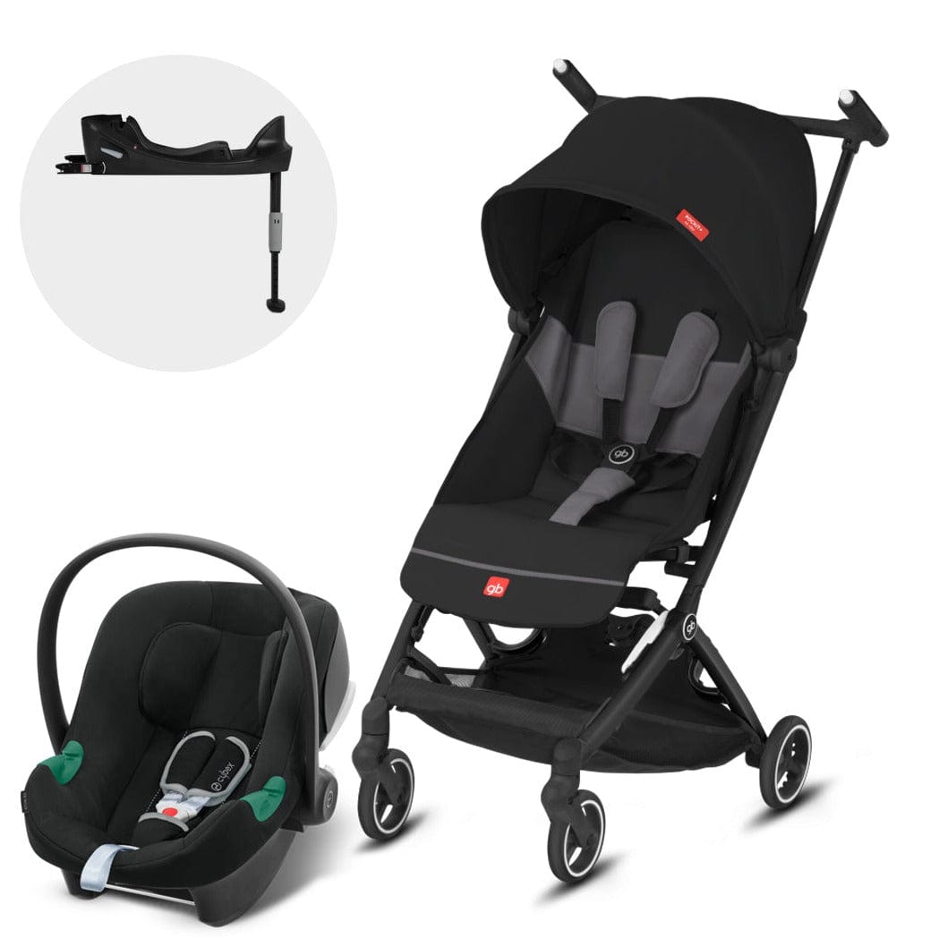 Cybex Coche Travel System Coche Pockit Plus AC V. Black + Silla Aton B2 + Base GB1662159123494