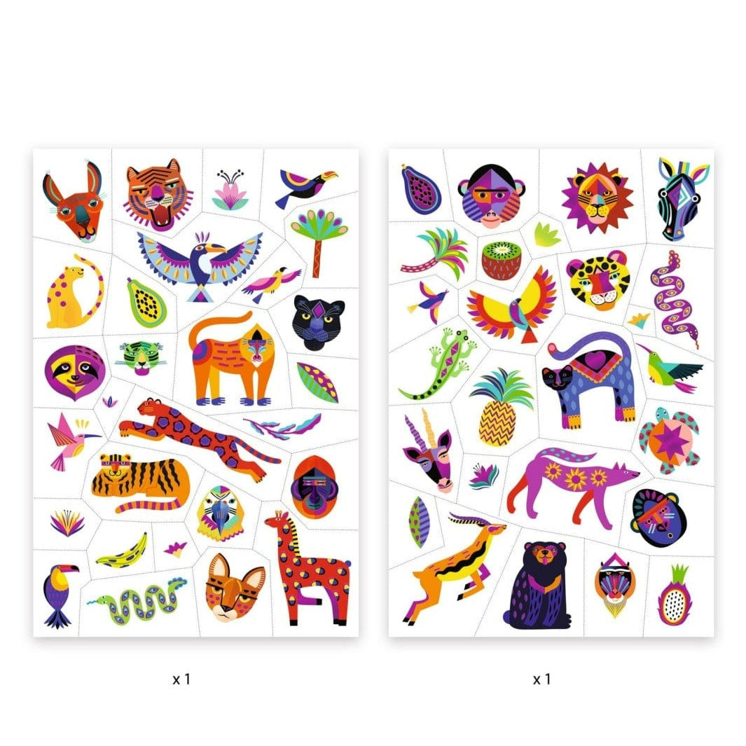 Design By Djeco Accesorios Tatuajes Temporales Animales Salvajes DJ09609