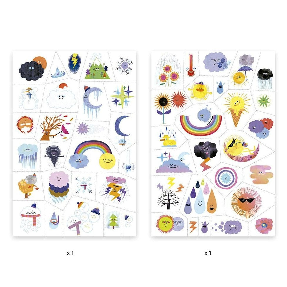 Design By Djeco Accesorios Tatuajes Temporales emojis Del Tiempo DJ09613