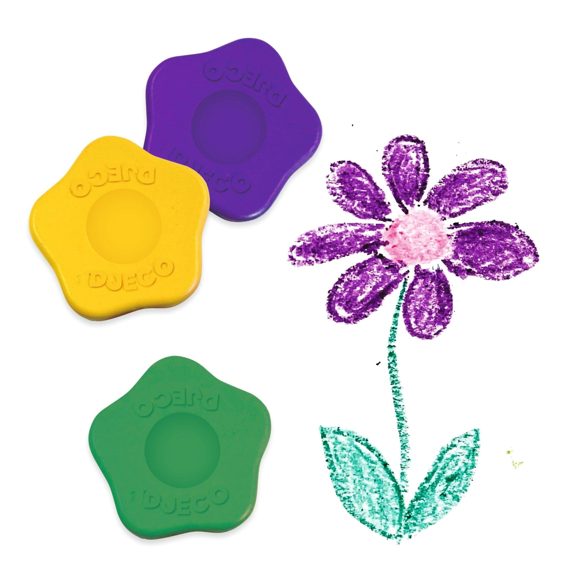 Design By Djeco Arte y Manualidades 12 Crayones de Flores DJ09005