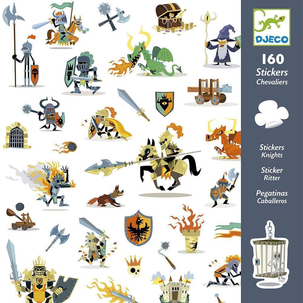 Design By Djeco Arte y Manualidades +3 Stickers Caballeros DJ08886