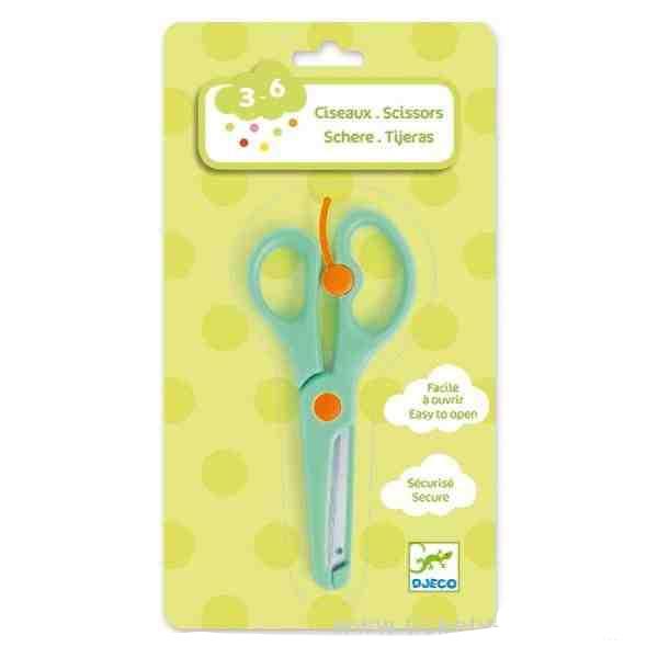 Design By Djeco Arte y Manualidades +3 Tijeras Verde DJ09003