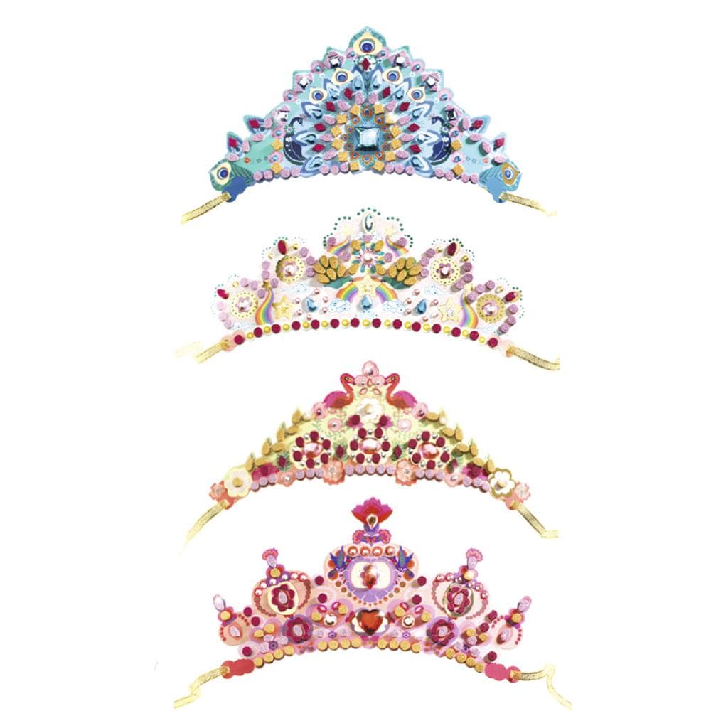 Design By Djeco Arte y Manualidades +5 Hazlo tú mismo Coronas de Mosaico - Como una Princesa DJ07901