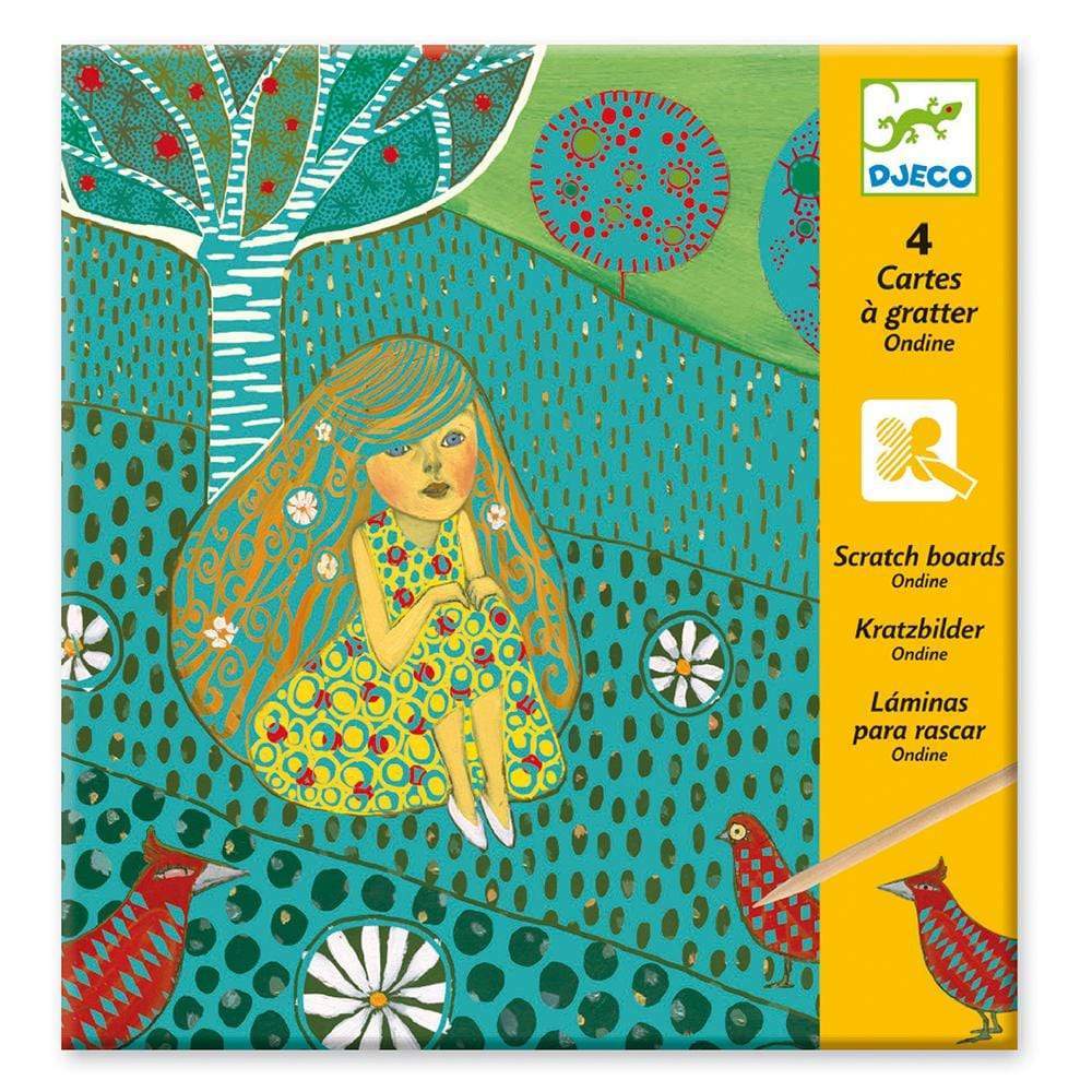 Design By Djeco Arte y Manualidades +7 Láminas para Raspar Odine DJ09722