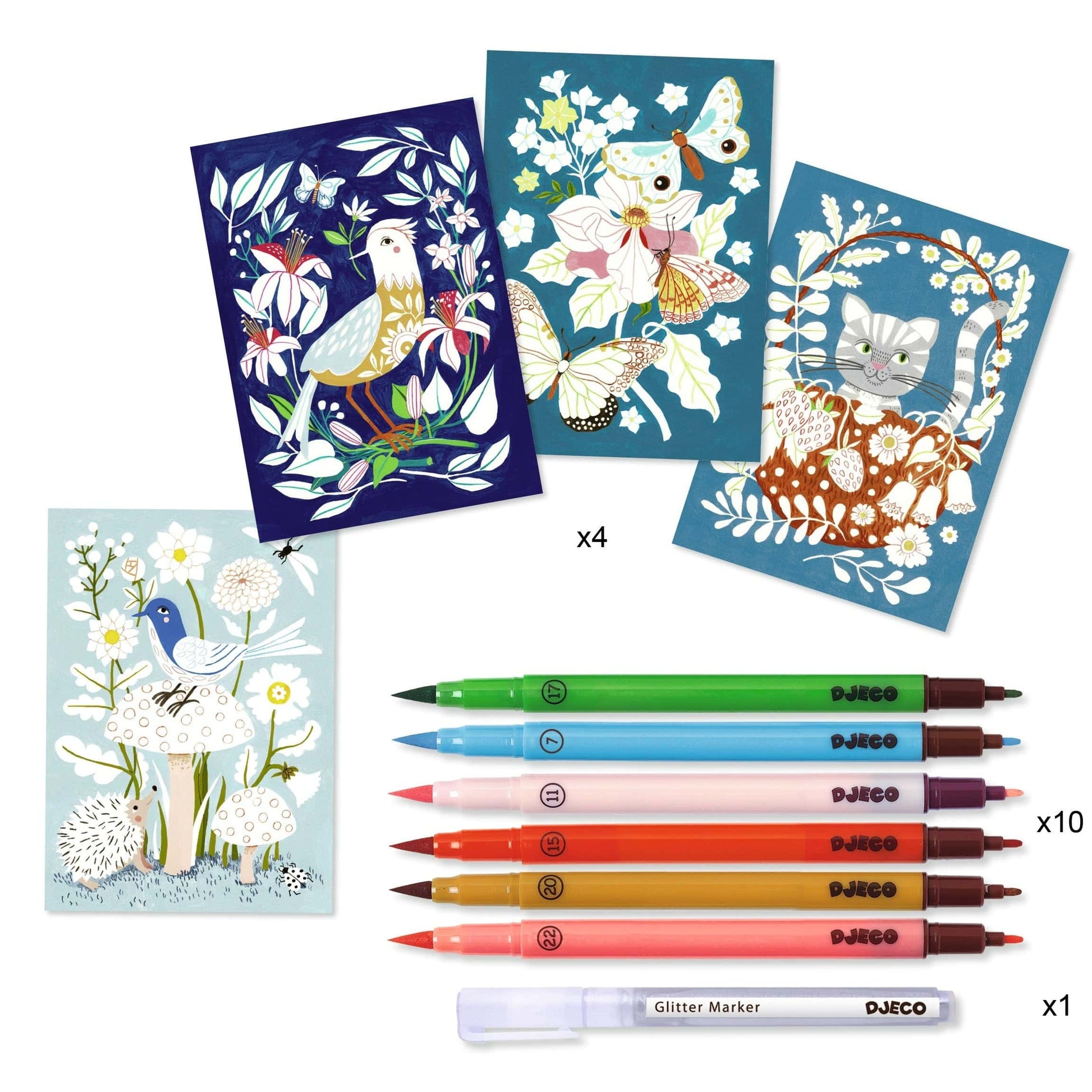 Design By Djeco Arte y Manualidades Caja De Arte - Rotuladores En El Jardín DJ08649