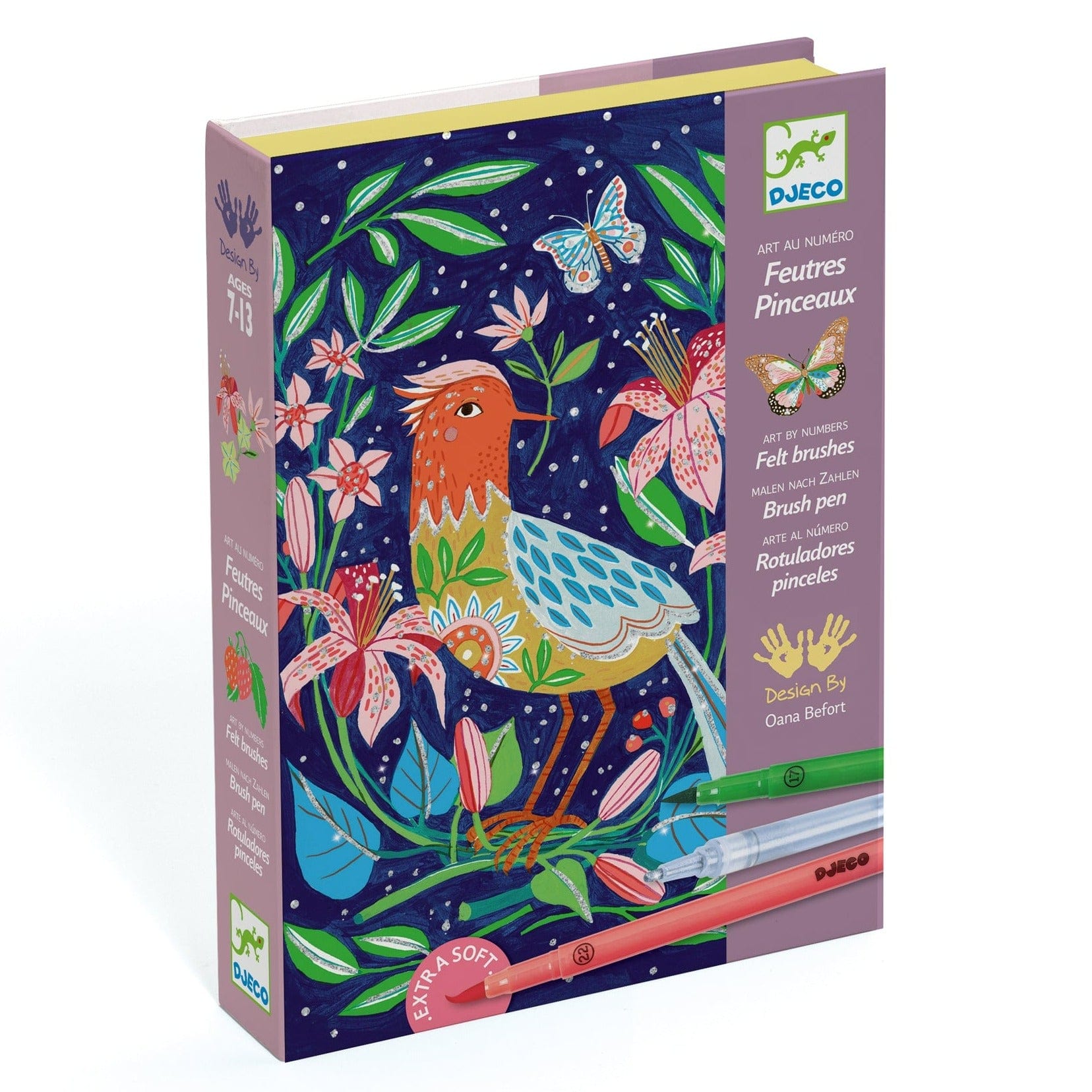 Design By Djeco Arte y Manualidades Caja De Arte - Rotuladores En El Jardín DJ08649