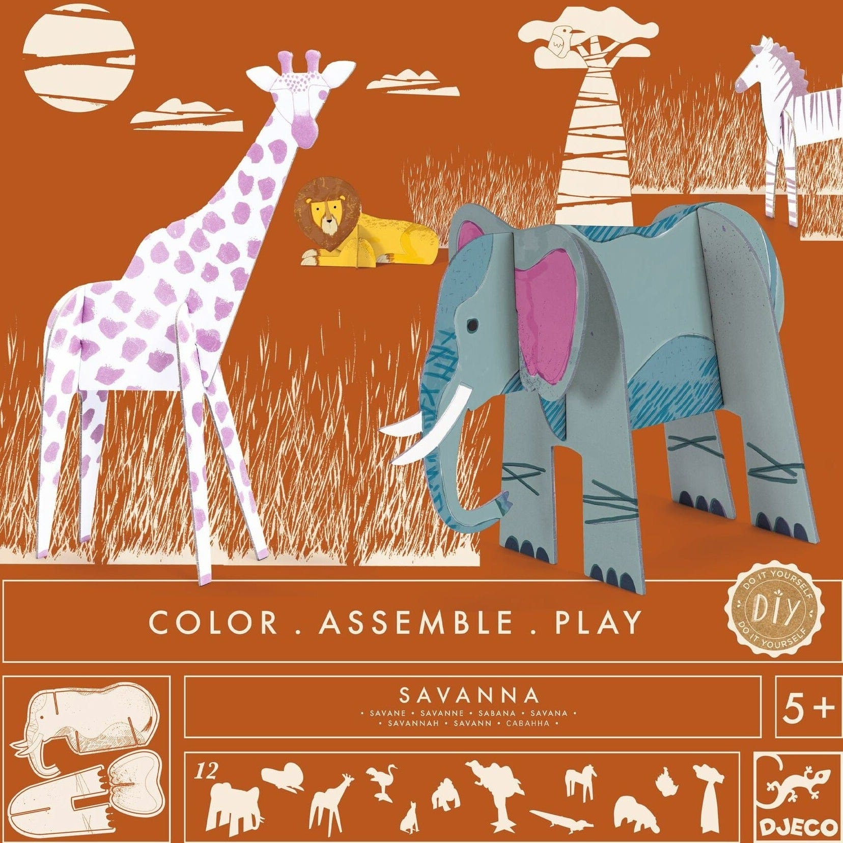 Design By Djeco Arte y Manualidades Hazlo Tú Mismo - Savanna
