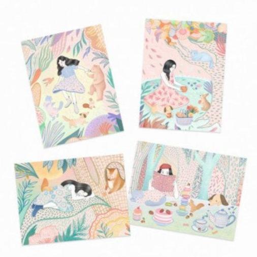 Design By Djeco Arte y Manualidades Láminas para Raspar: El Picnic DJ09738