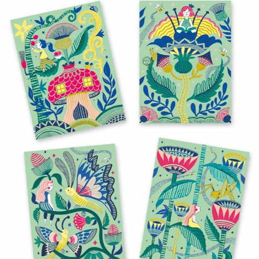 Design By Djeco Arte y Manualidades Láminas para Raspar en Colores Pastel DJ09719