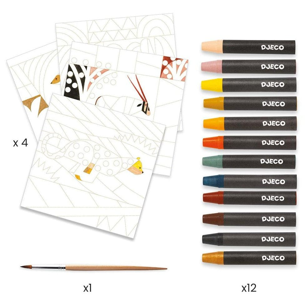 Design By Djeco Arte y Manualidades Set De Arte - Desierto DJ09373