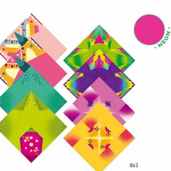 Design By Djeco Arte y Manualidades Set de Origami Tropics DJ08754