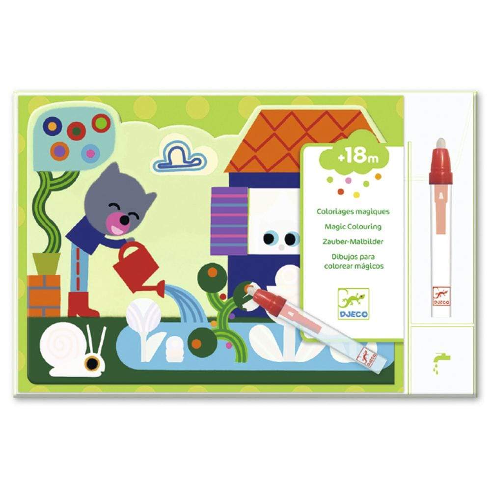 Design By Djeco Arte y Manualidades Set de Pintura Mágica-  Escondidos en el Jardín DJ09063