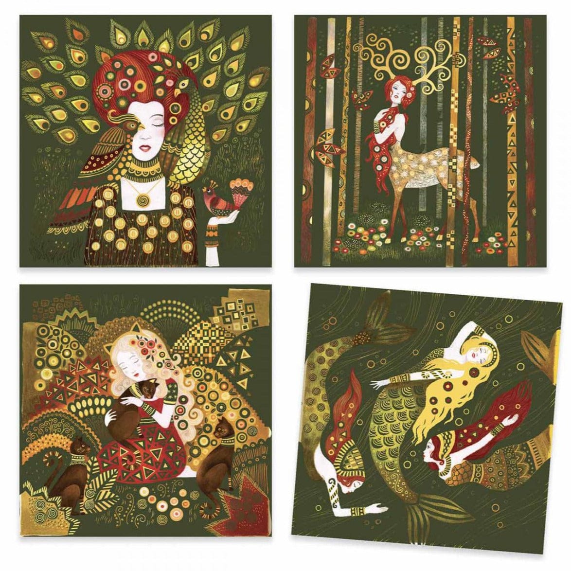 Design By Djeco Arte y Manualidades Set Diosas Doradas de la linea inspirada por de Design By Djeco DJ09374