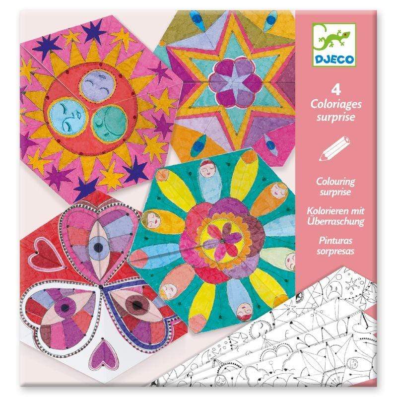 Design By Djeco Arte y Manualidades Set para Colorear- Constellation Mandalas DJ09655
