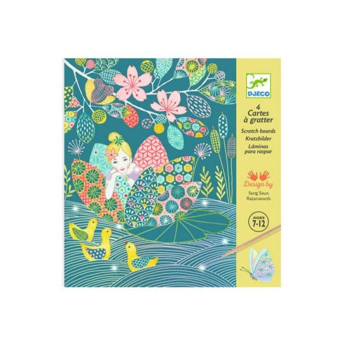 Design By Djeco Arte y Manualidades Tarjetas Para Rascar - El Estanque DJ09716