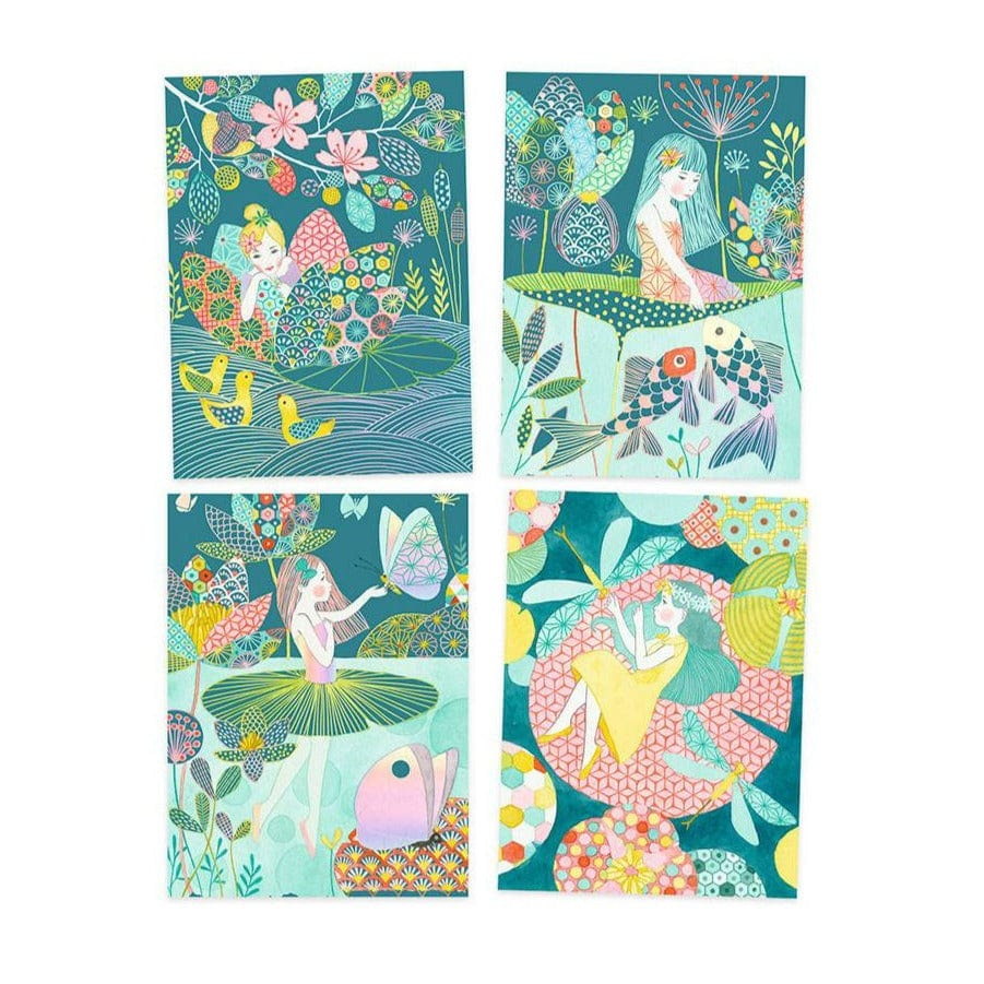 Design By Djeco Arte y Manualidades Tarjetas Para Rascar - El Estanque DJ09716
