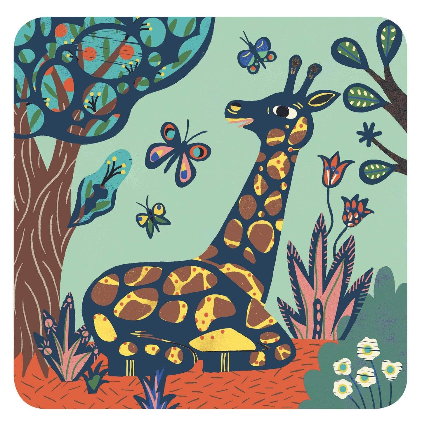 Design By Djeco Arte y Manualidades Tarjetas para rascar Grandes Animales DJ09095
