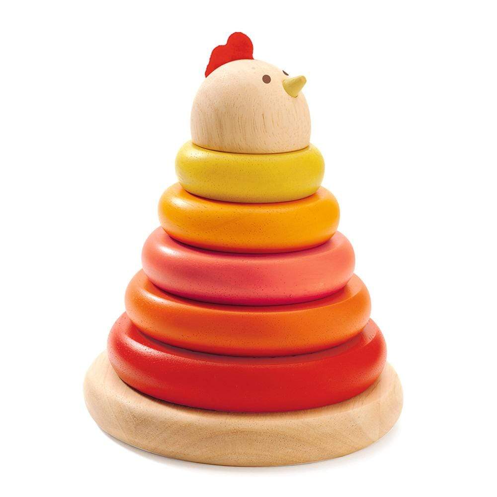 DJECO Destreza y Habilidades +1 Pirámide de Madera Cachempil DJ06303