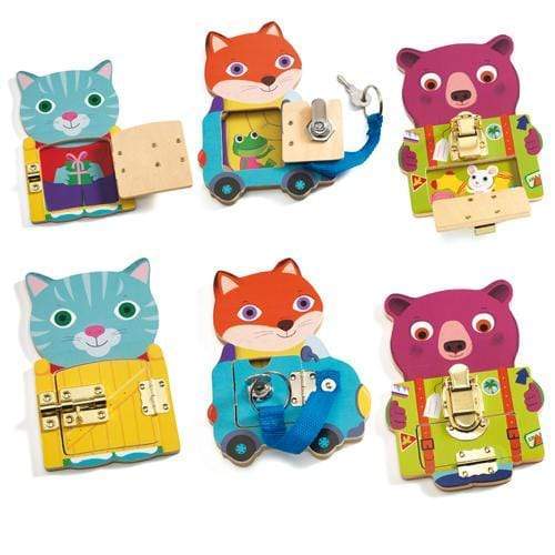 DJECO Destreza y Habilidades +3 Juego de madera Locktou, motricidad - Djeco DJ01664