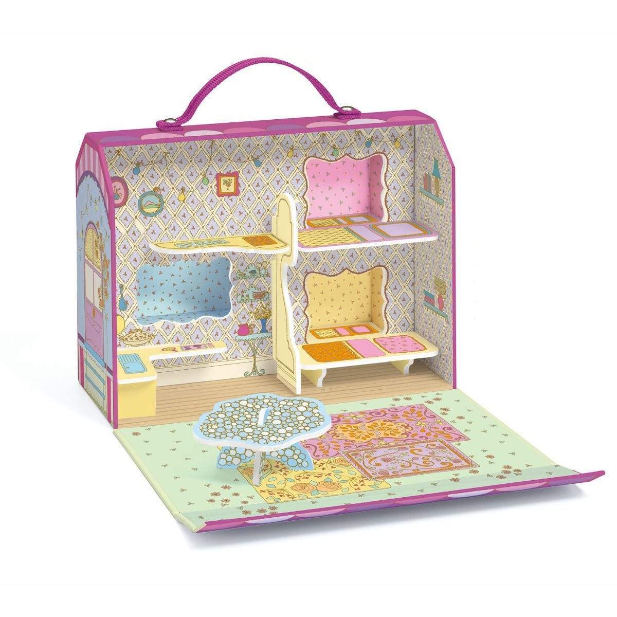 DJECO Figuras de colección Figura y casa Coleccionable Bluchka & Indie house Tinyly DJ06952