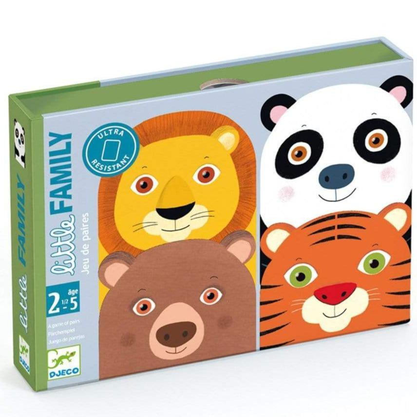 DJECO Juegos de memoria y lógica Juego de cartas Little Family DJ05062