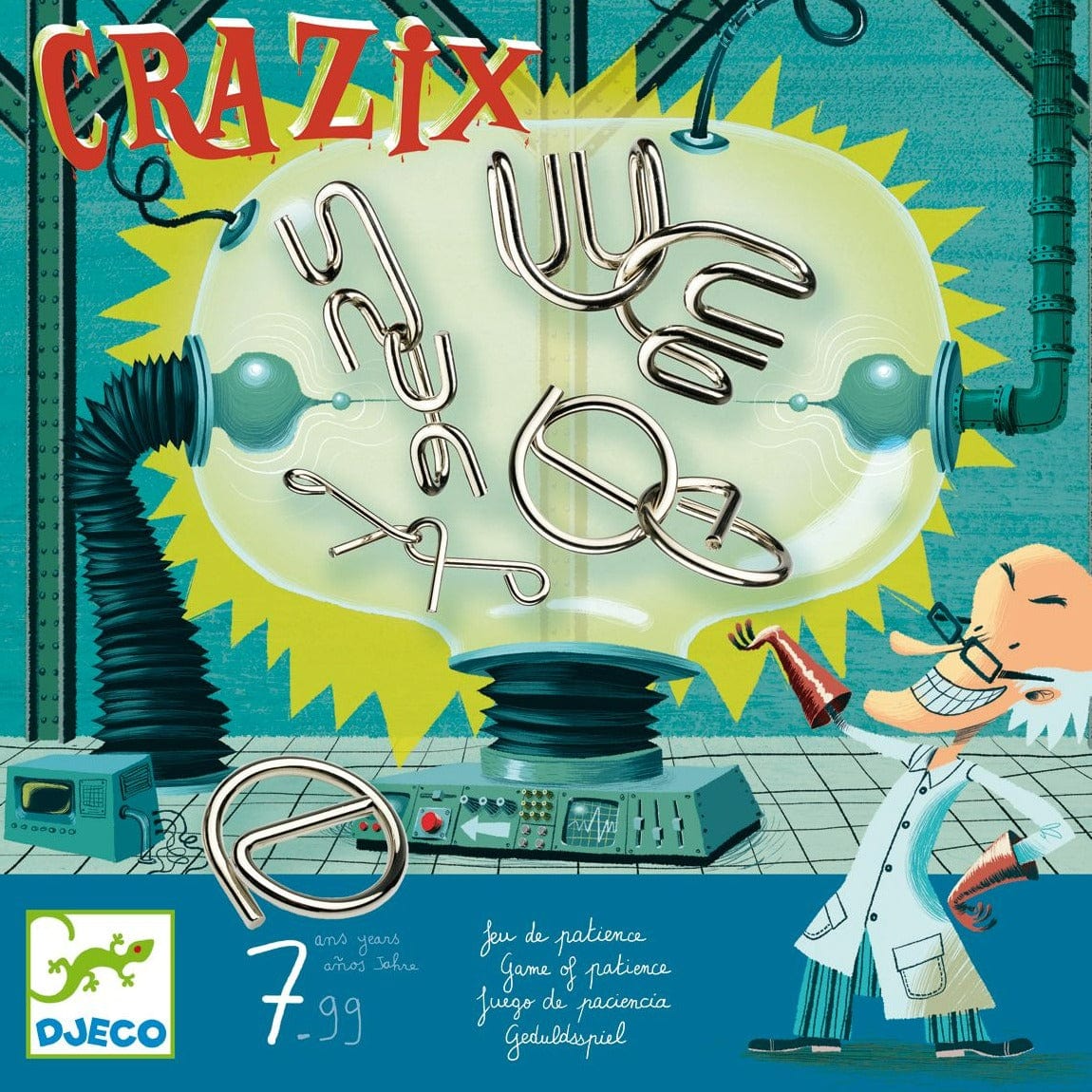 DJECO Juegos de memoria y lógica Juego de Ingenio Crazix DJ08463