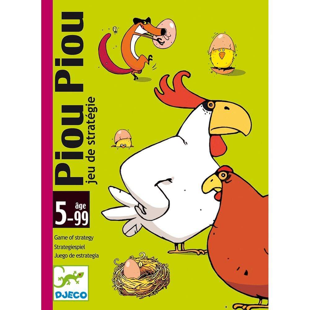 DJECO Juegos de mesa +5 Juego de Cartas Piou Piou DJ05119