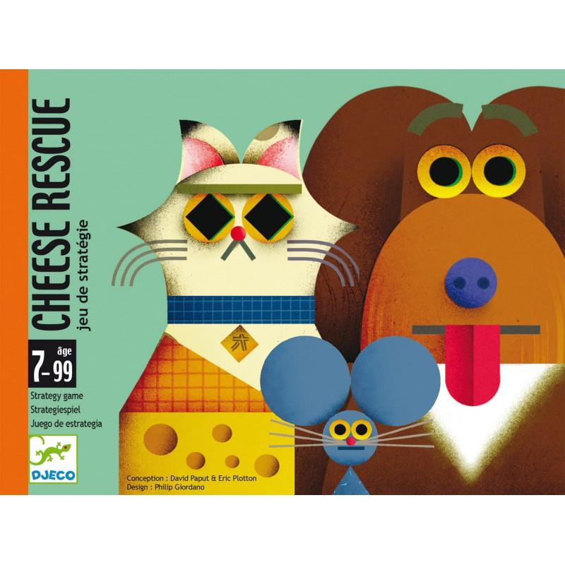 DJECO Juegos de mesa Juego de cartas Rescate de Queso DJ05149