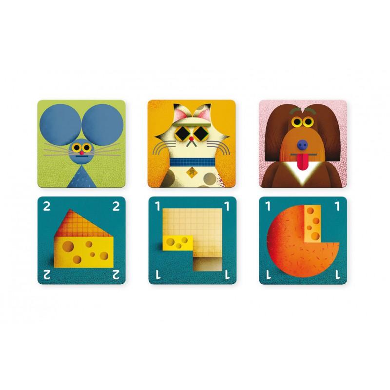 DJECO Juegos de mesa Juego de cartas Rescate de Queso DJ05149