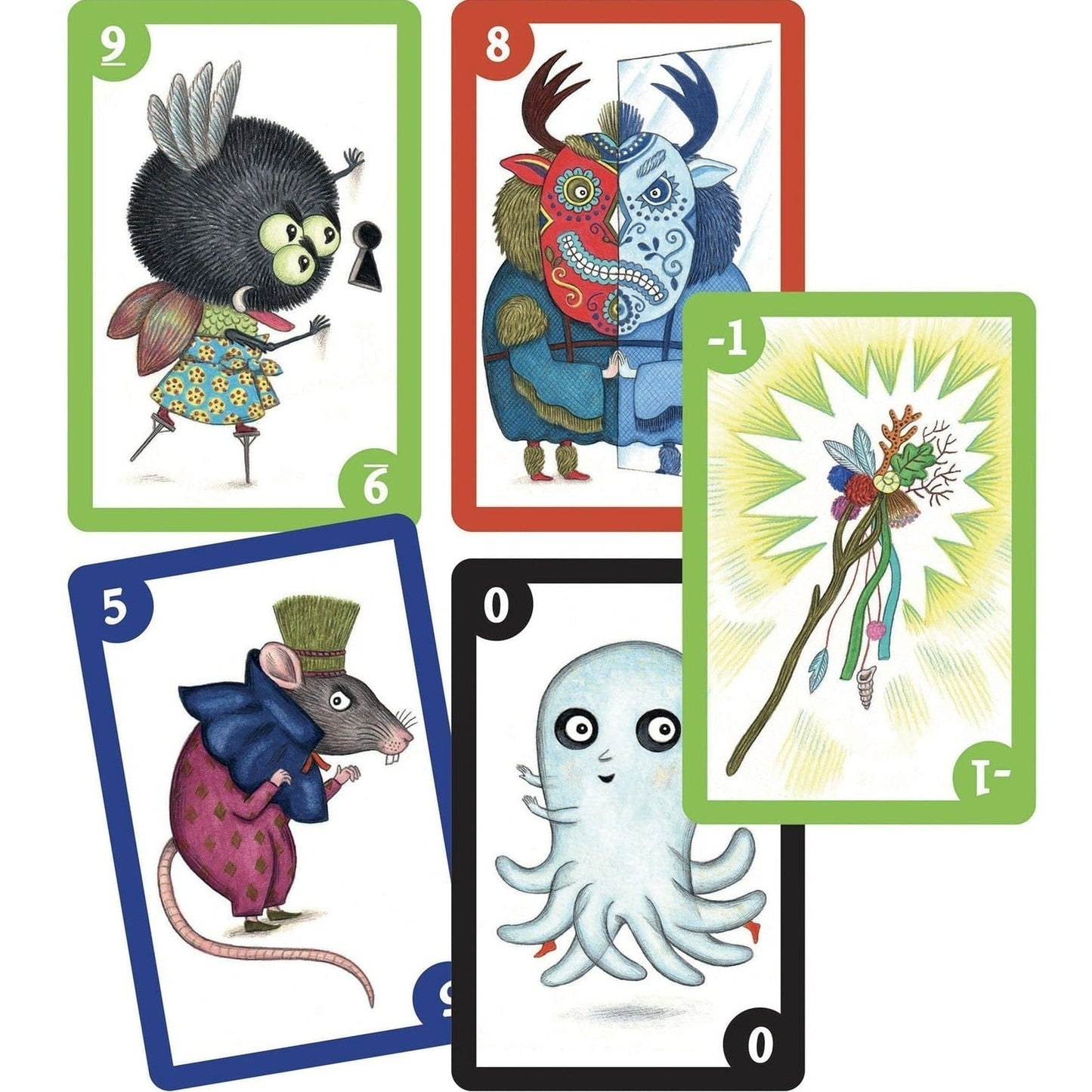 DJECO Juegos de mesa Juego de Cartas Spooky Boo DJ05098