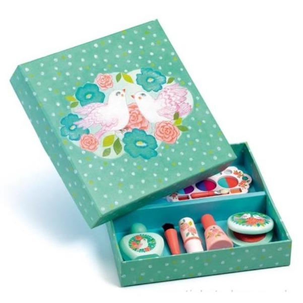 DJECO Juegos de roles Caja de maquillaje Birds Make Up DJ06647
