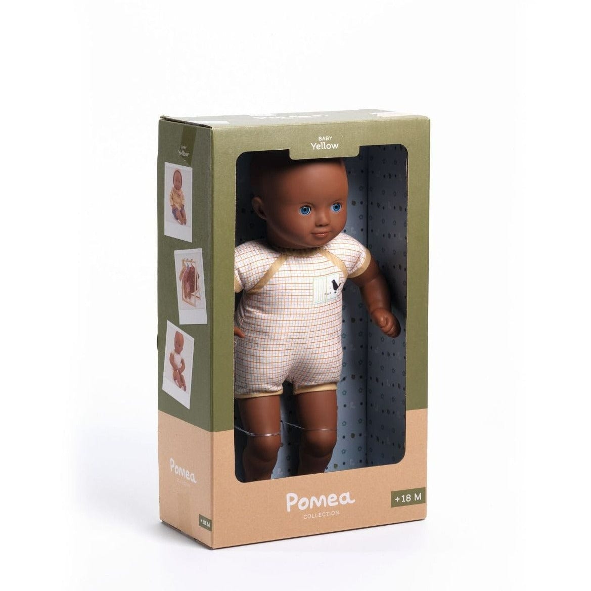 DJECO Muñec@s Bebé Pomea Body Amarillo 32 cm DJ07881