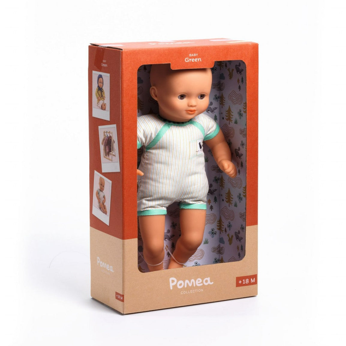 DJECO Muñec@s Bebé Pomea Verde 32 cm DJ07880