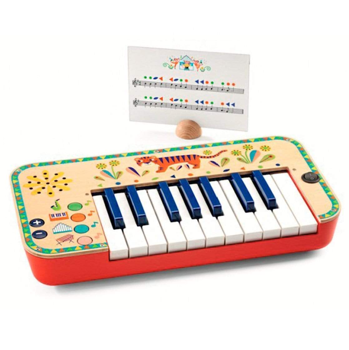 DJECO Música y teatro +3 Piano eléctrico Synthetizer Animambo DJ06023