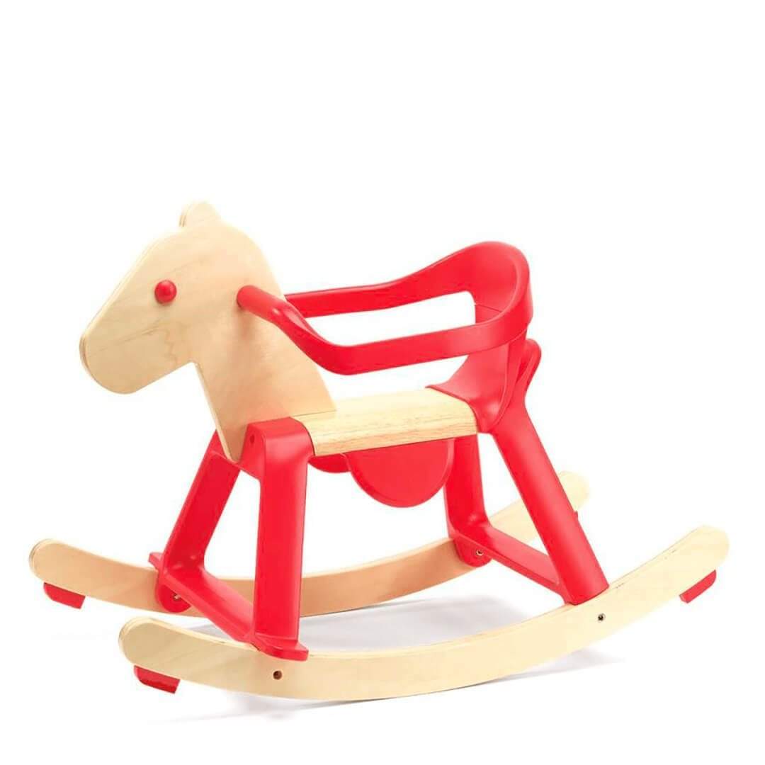 DJECO Otros Caballo Balancín Rojo Rock'it! Con arco removible DJ00202