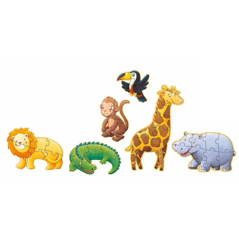 DJECO Puzzles y encajes +2 Puzzle Gigante Marmoset and Friends DJ07114
