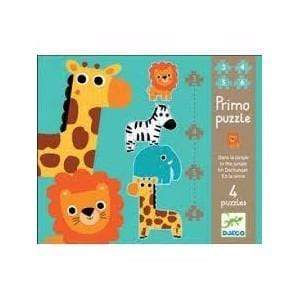 DJECO Puzzles y encajes +2 Puzzles Progresivos en la Jungla DJ07135