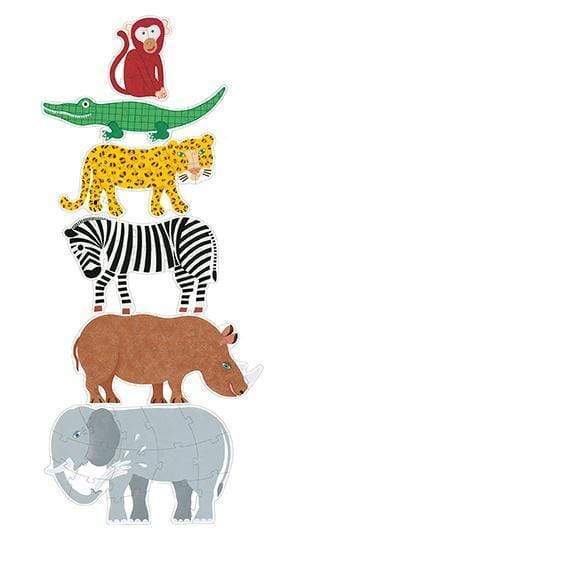 DJECO Puzzles y encajes +3 Puzzle Gigante Henri y sus amigos DJ07147