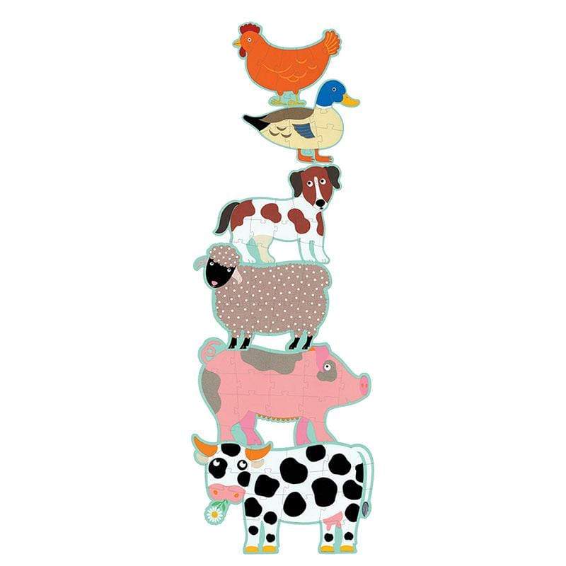 DJECO Puzzles y encajes +3 Puzzle Gigante Honore y sus amigos DJ07112