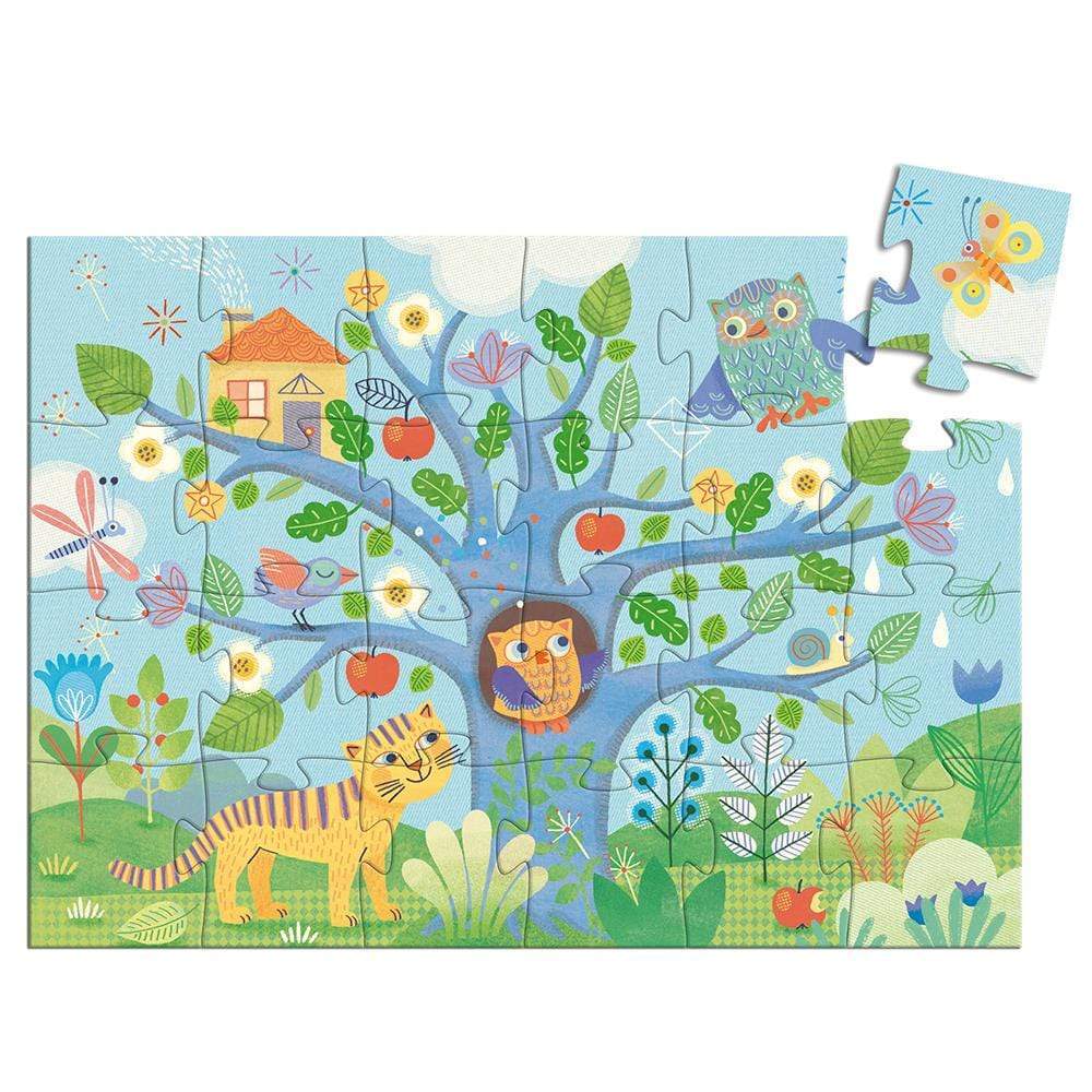 DJECO Puzzles y encajes +3 Puzzle Hola Buho 24 piezas DJ07215