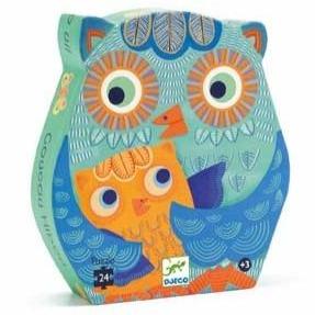 DJECO Puzzles y encajes +3 Puzzle Hola Buho 24 piezas DJ07215