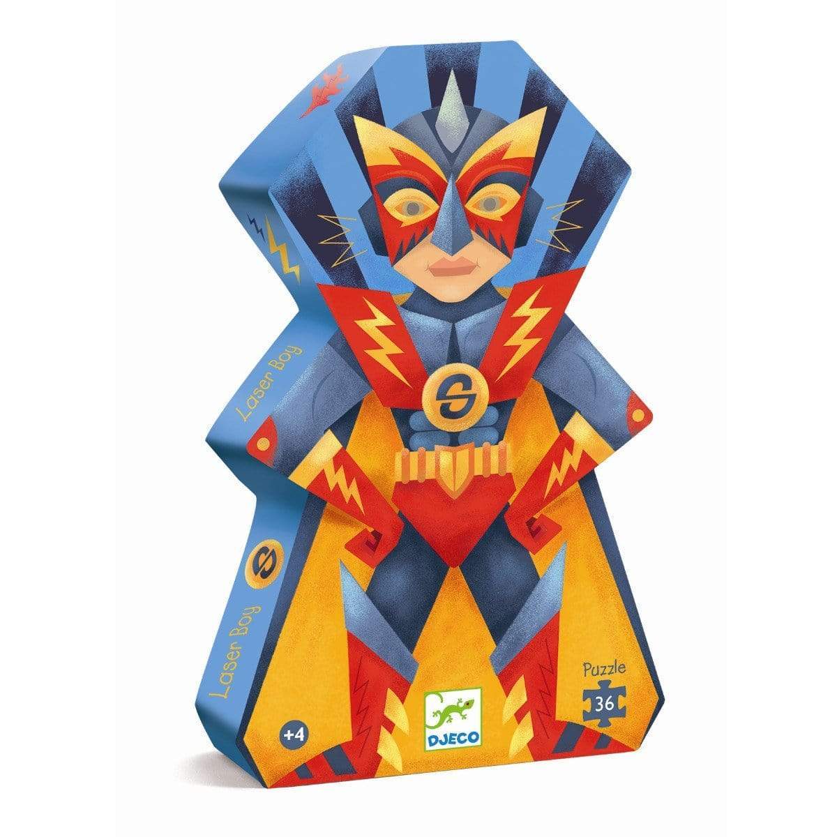 DJECO Puzzles y encajes +3 Puzzle Niño Láser 36 piezas DJ07228