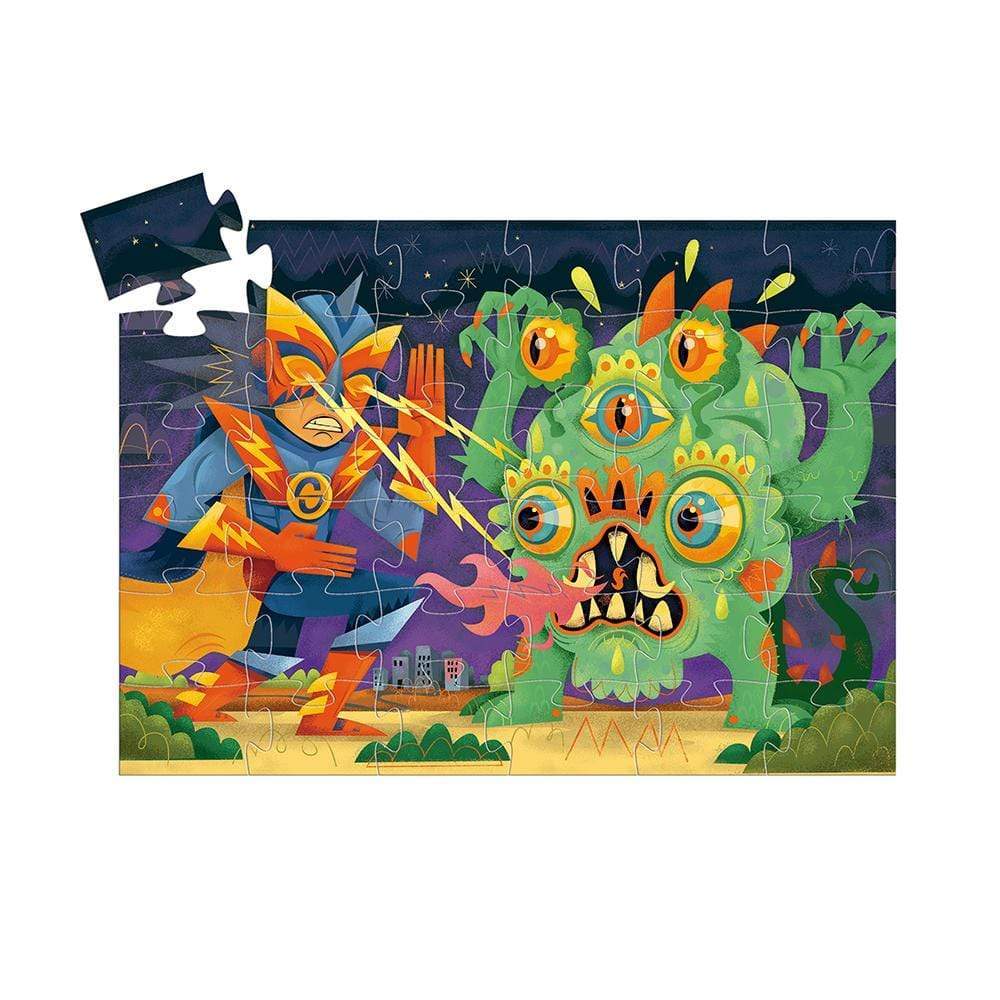 DJECO Puzzles y encajes +3 Puzzle Niño Láser 36 piezas DJ07228