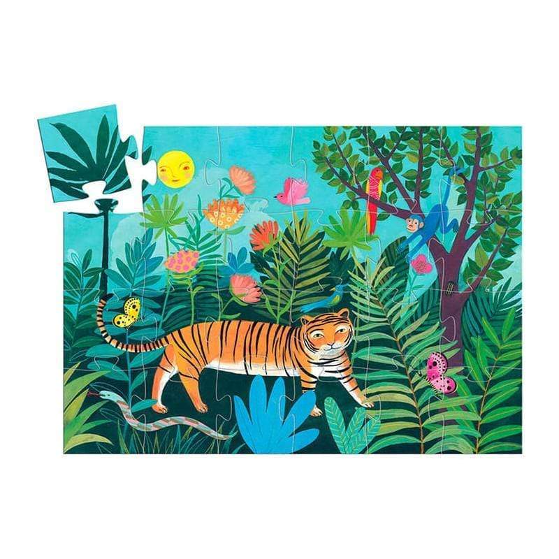 DJECO Puzzles y encajes +3 Puzzle Tigre 24 piezas DJ07201