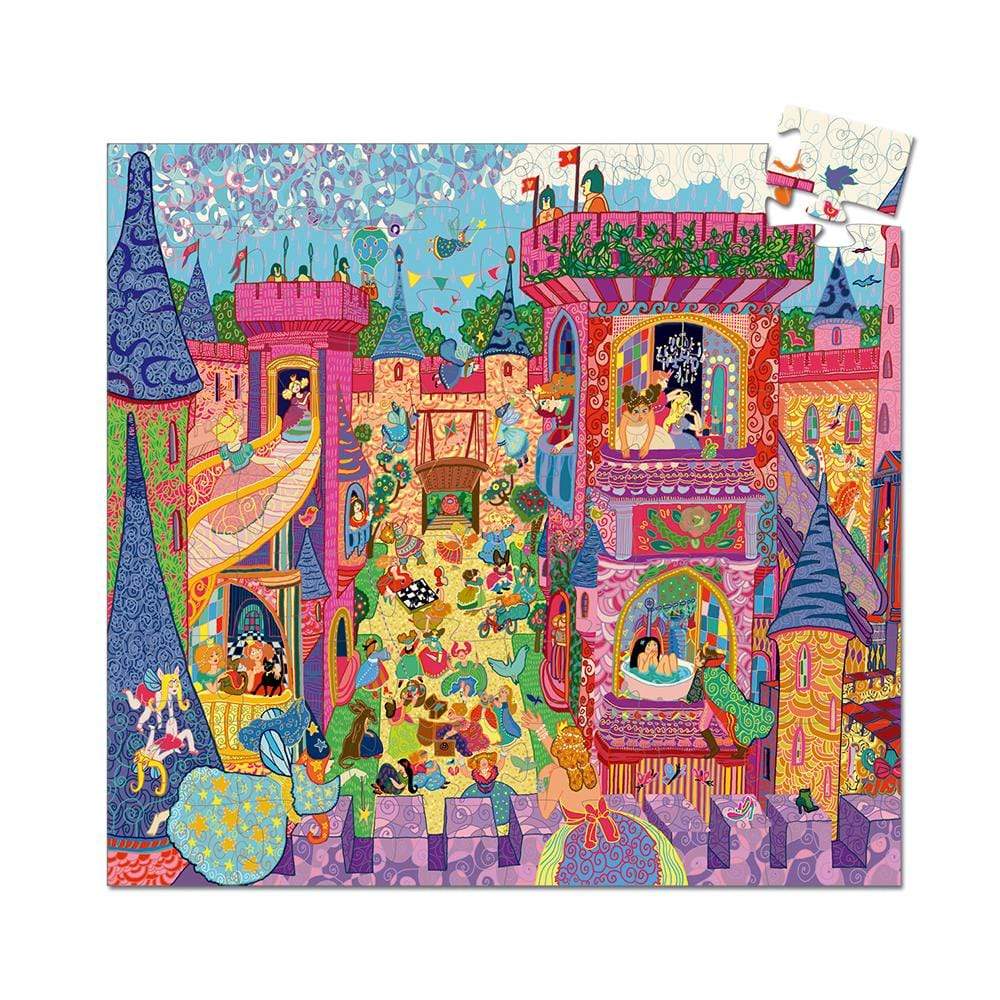 DJECO Puzzles y encajes +5 Puzzle Castillo de Hadas 54 piezas DJ07246